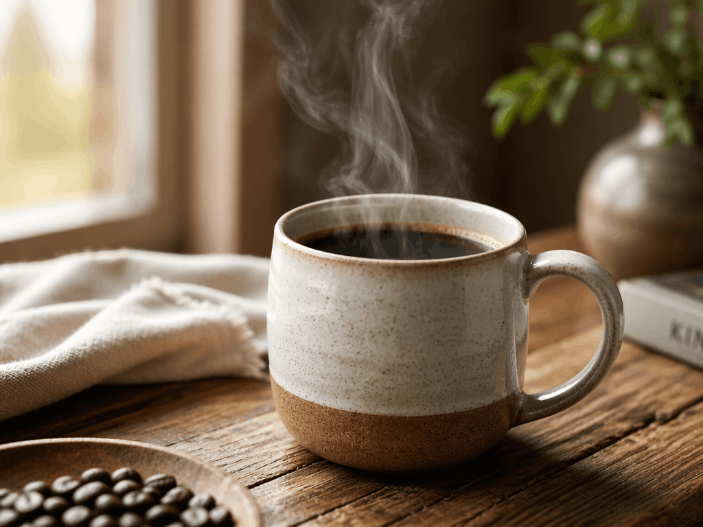 Minimalist studio product shot of a ceramic coffee mug — generated with GPT Image 2